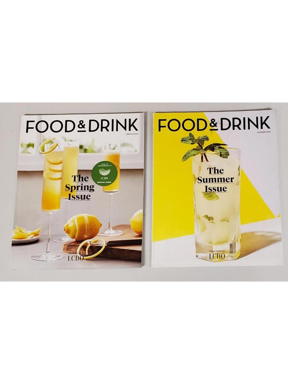 Lot 2 LCBO Food & Drink Magazines Spring & Summer 2020 Recipes Cocktails